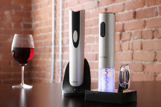 comparison of electric wine openers with charging bases - style options