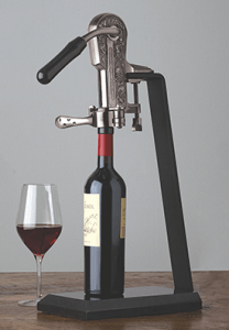 professional wine bottle opener on a bar
